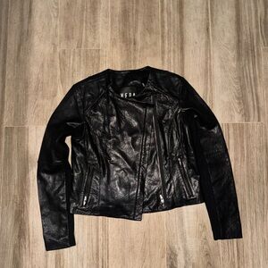 Black Faux Leather Jacket